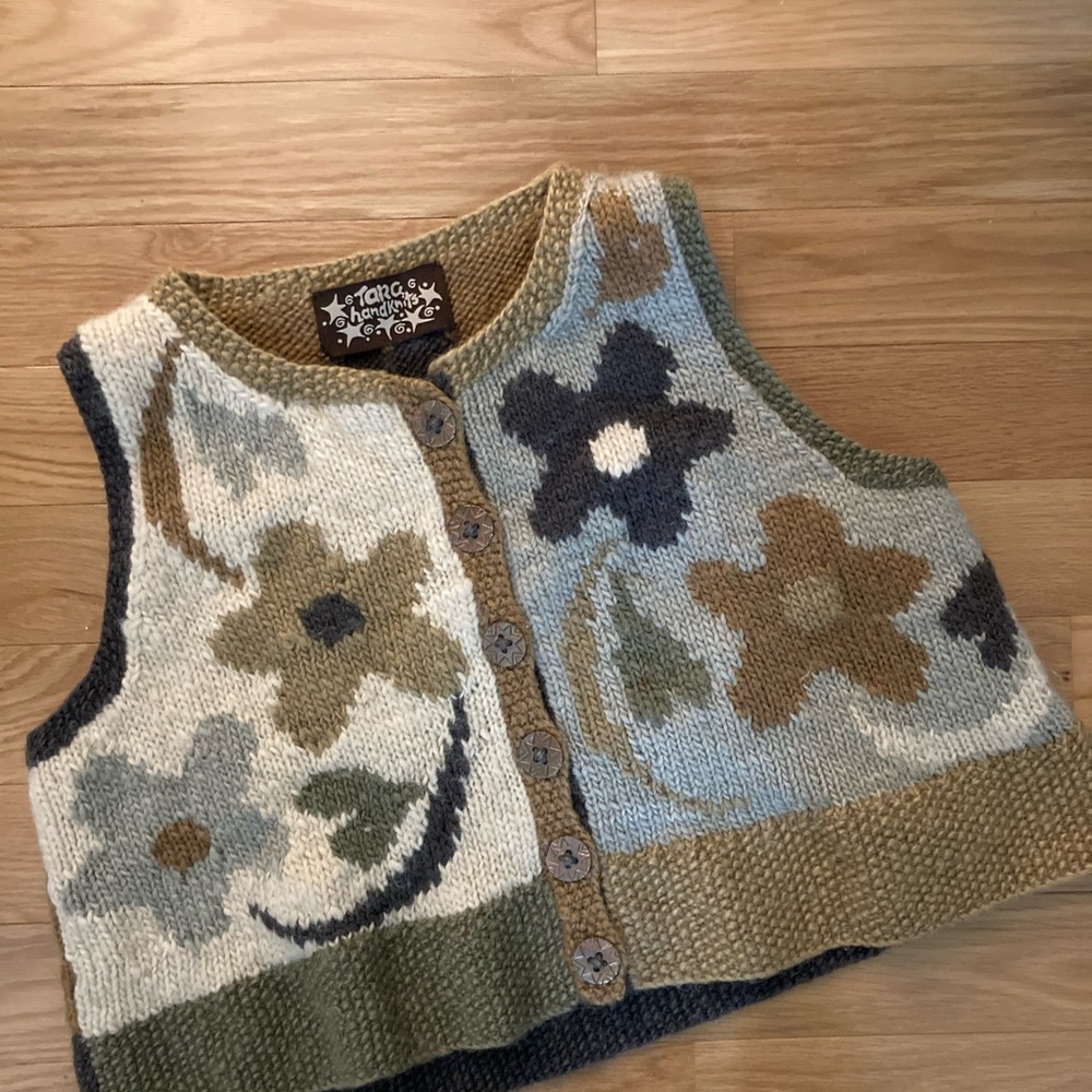 Tara Handknits wool vest
